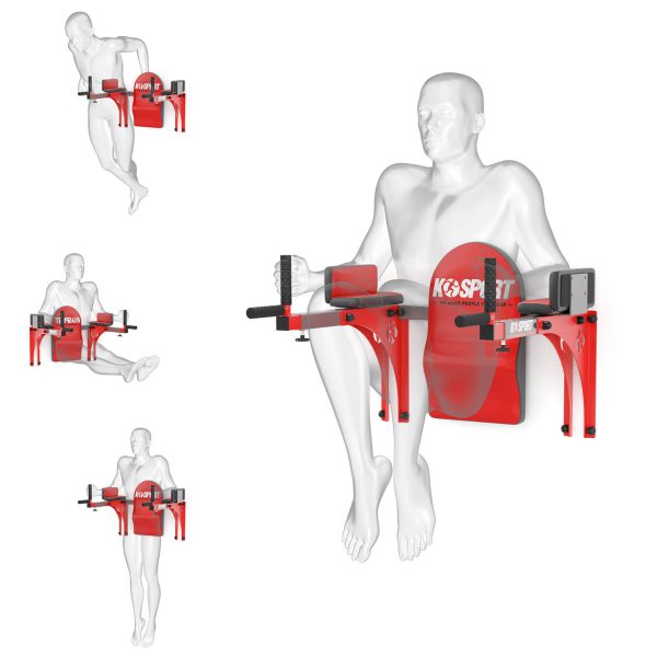 Bezpieczny sprzęt sportowy-Regulowane poręcze treningowe do ćwiczeń mięśni brzucha DIP KSSL015_VEELES.com