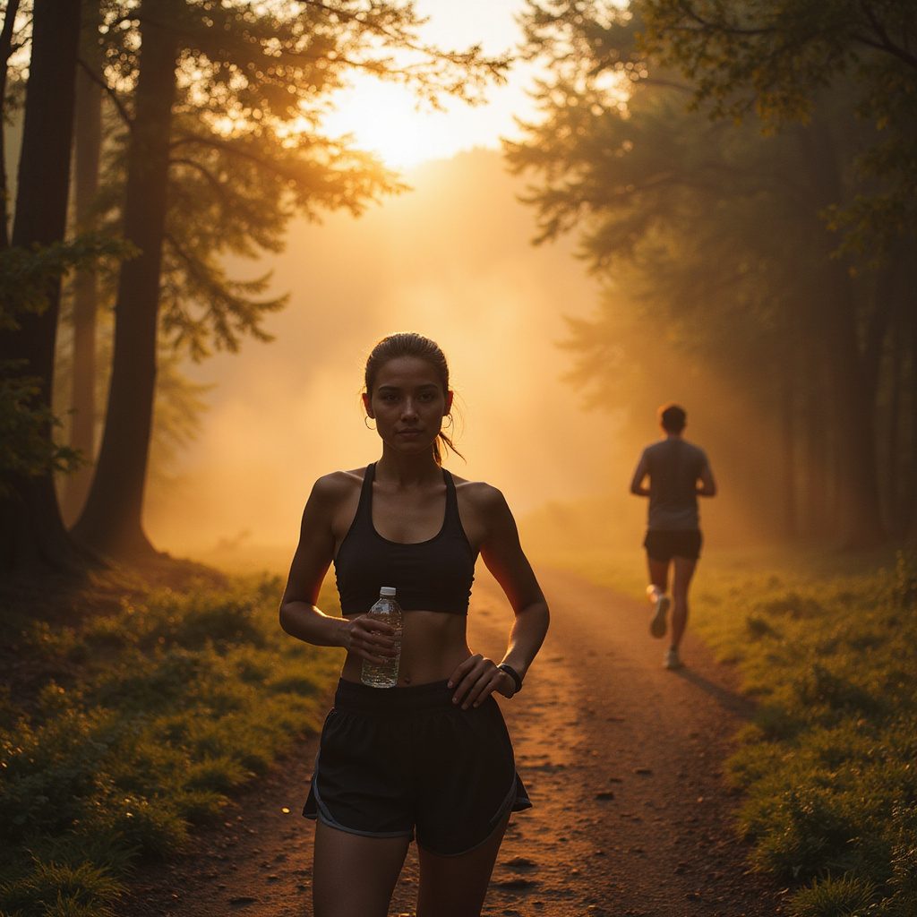 Alt-text: Mężczyzna wykonujący ćwiczenia na drążku treningowym w ogrodzie, z uśmiechem na twarzy.