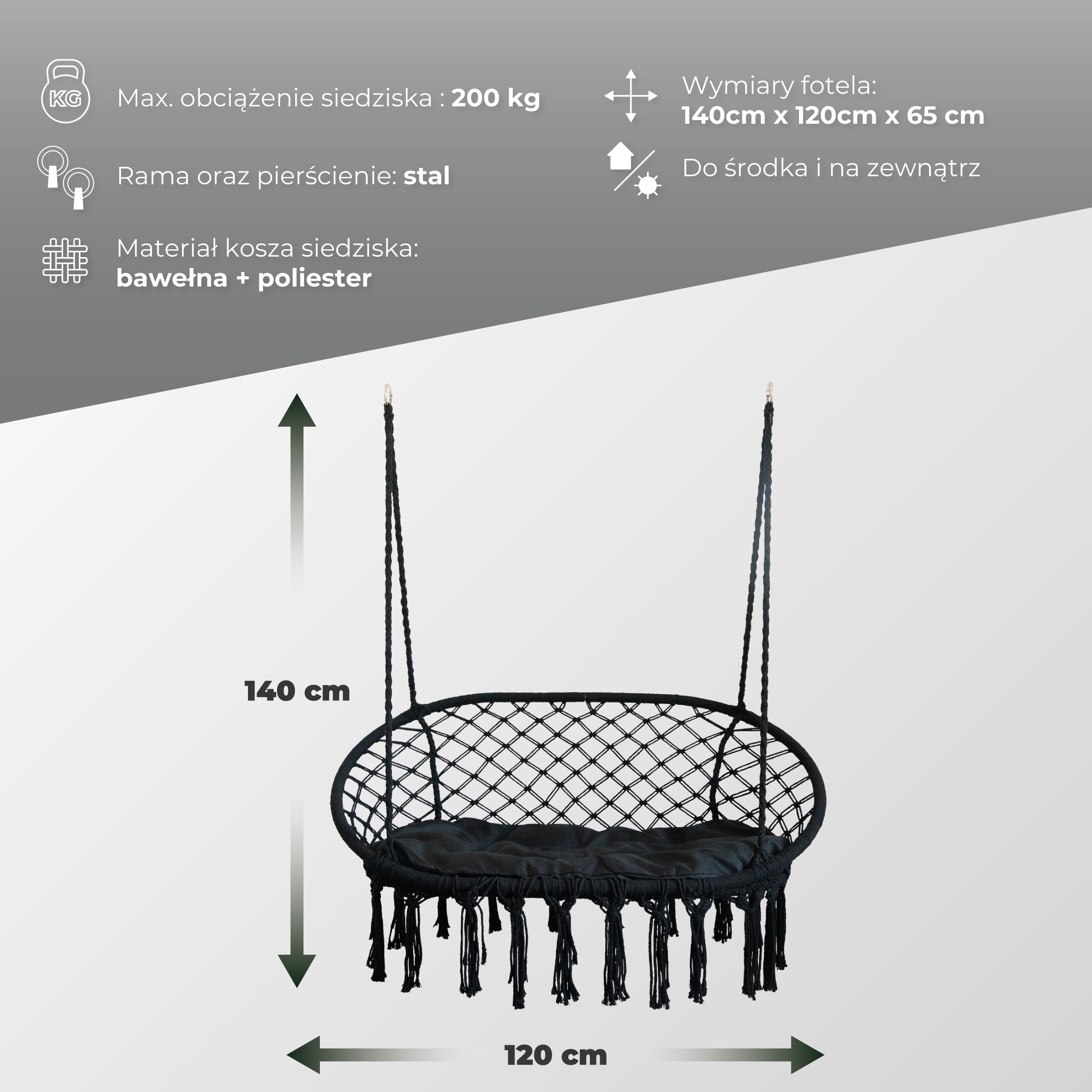 Pleciona huśtawka Ogrodowa